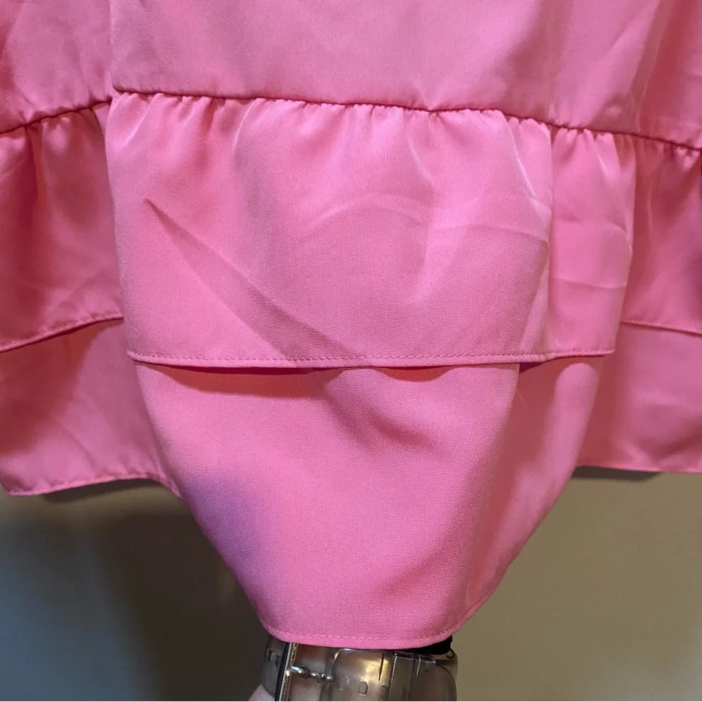 Pink Tiered Ruffle Top - Picture 4 of 4